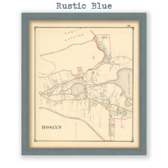 Roslyn, Nassau County Long Island, Antique Map Reproduction - Plate 40