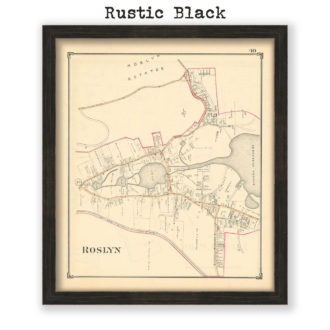 Roslyn, Nassau County Long Island, Antique Map Reproduction - Plate 40