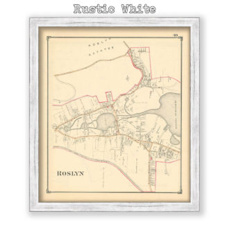 Roslyn, Nassau County Long Island, Antique Map Reproduction - Plate 40