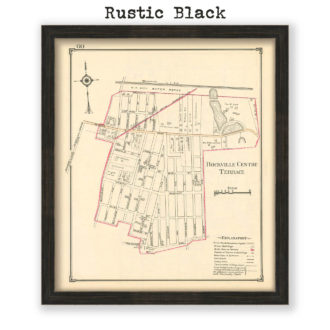 Rockville Centre Terrace, Nassau County Long Island, Antique Map Reproduction - Plate 60