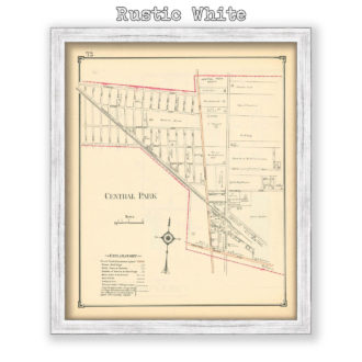 Central Park - Bethpage, Nassau County Long Island, Antique Map Reproduction - Plate 72