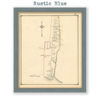 Amityville, Nassau County Long Island, Antique Map Reproduction - Plate 82