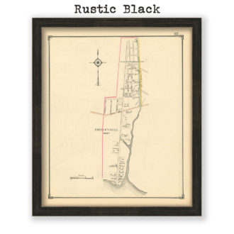 Amityville, Nassau County Long Island, Antique Map Reproduction - Plate 82