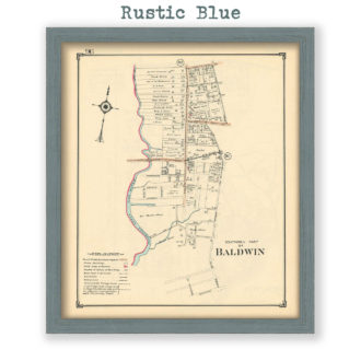 Baldwin - Southerly Part, Nassau County Long Island, Antique Map Reproduction - Plate 96