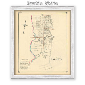 Baldwin - Southerly Part, Nassau County Long Island, Antique Map Reproduction - Plate 96