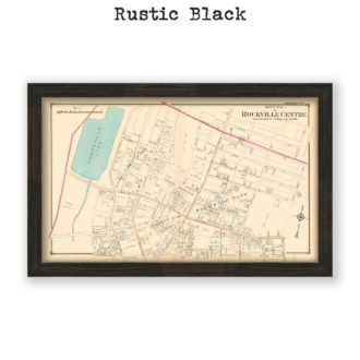Rockville Centre - Section 1, Nassau County Long Island, Antique Map Reproduction - Plate 104