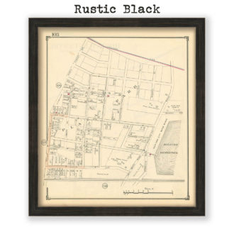 Plaza Park - Rockville Centre, Nassau County Long Island, Antique Map Reproduction - Plate 105