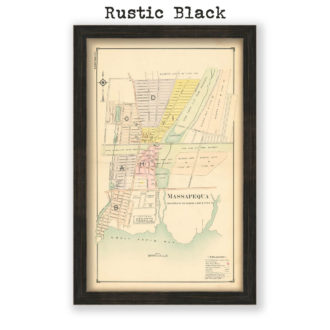 Massapequa, Nassau County Long Island, Antique Map Reproduction - Plate 119